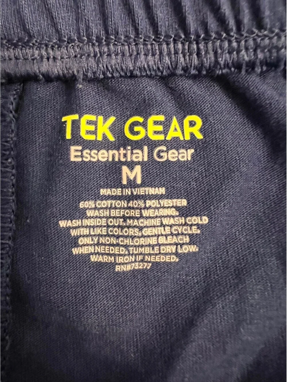 TEK GEAR Essential Gear Men's Navy Blue Casual Shorts Medium